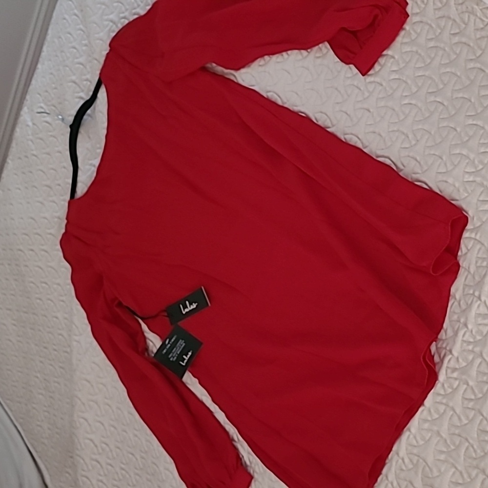 Lulus Cranberry Red Mini Dress Small - Picture 6 of 8
